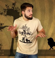 Herren T-Shirt Animationsjob für Wildkatzen