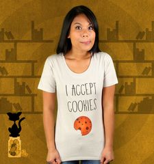 Damen T-Shirt I Accept Cookies