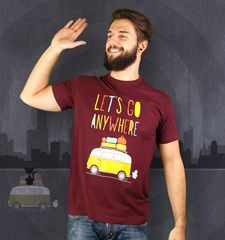 Herren T-Shirt Let's Go Anywhere