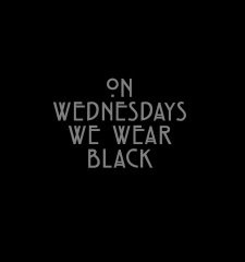 T-Shirt On Wednesdays We Wear Black