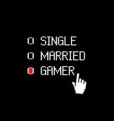 T-Shirt Single Married Gamer