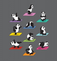 T-Shirt The Panda Yoga