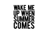 T-Shirt Wake Me Up When Summer Comes