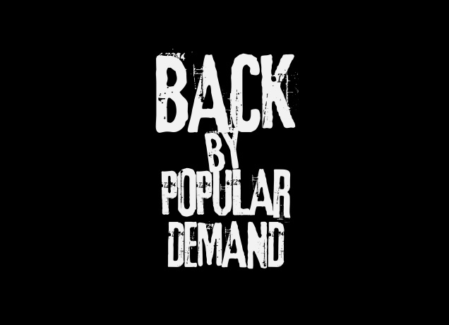 T-Shirt Back By Popular Demand