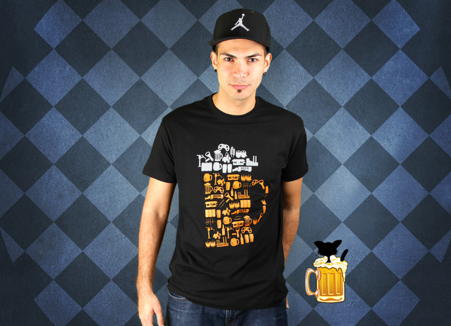 Herren T-Shirt Beer