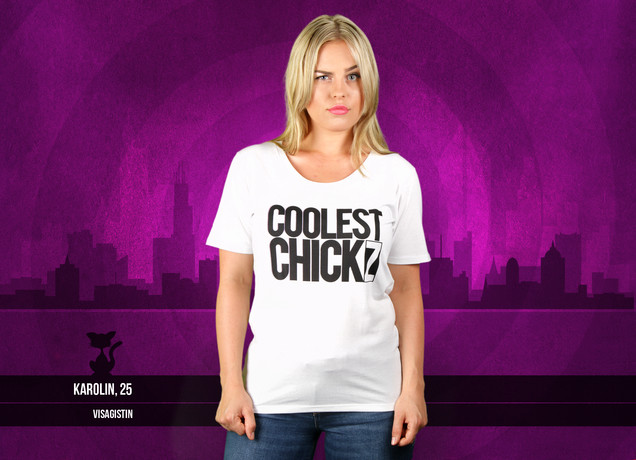 Damen T-Shirt Coolest Chick(z)