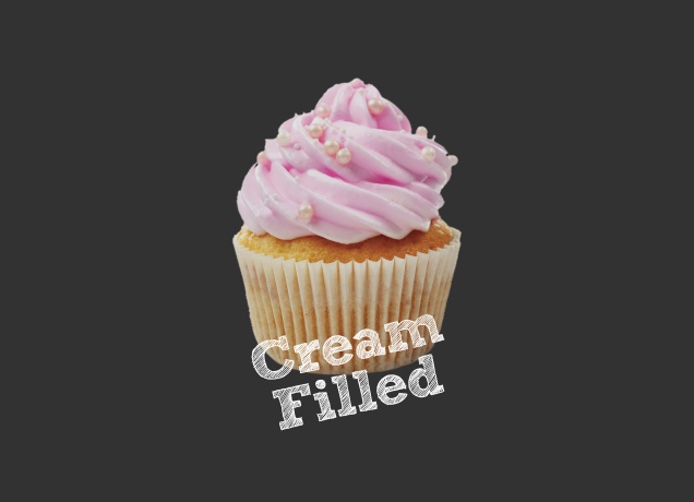 Design Cream FIlled Cupcakes