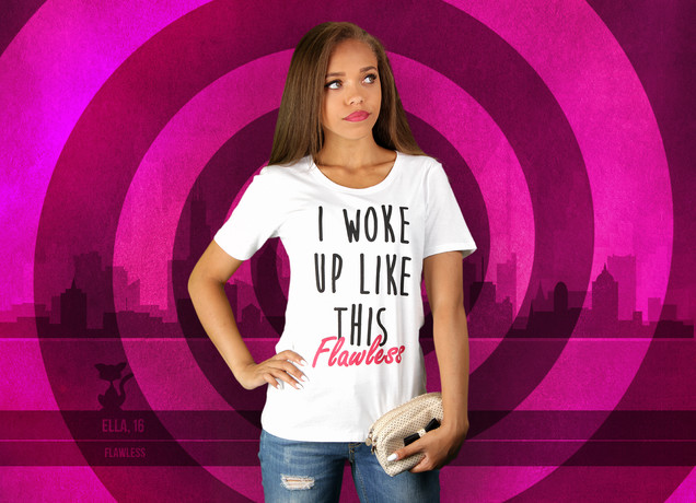 Damen T-Shirt I Woke Up Like This - Flawless