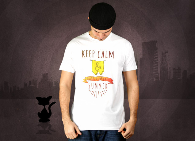 Herren T-Shirt Keep Calm & Have a Great Summer