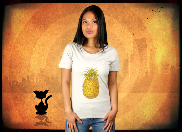 Damen T-Shirt Pineapple, Here I Come
