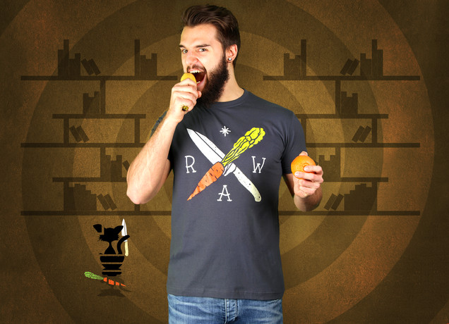 Herren T-Shirt Raw Vegan