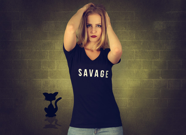 Damen T-Shirt Savage