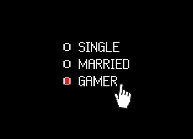 T-Shirt Single Married Gamer