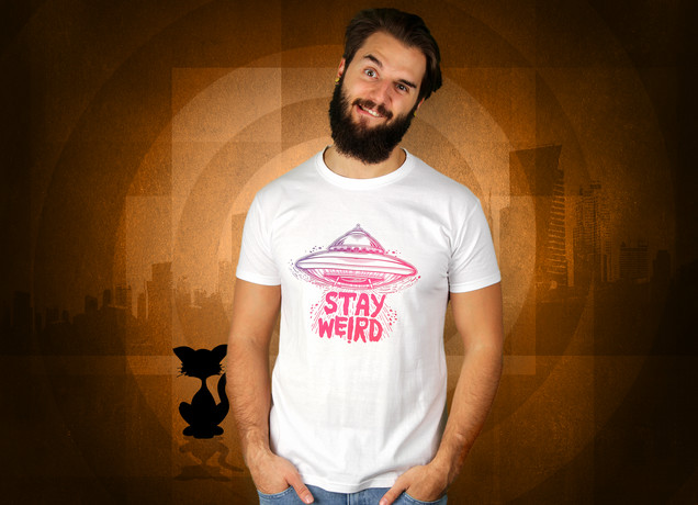 Herren T-Shirt Stay Weird