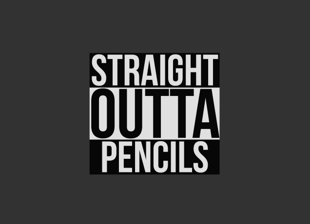 T-Shirt Straight Outta Pencils