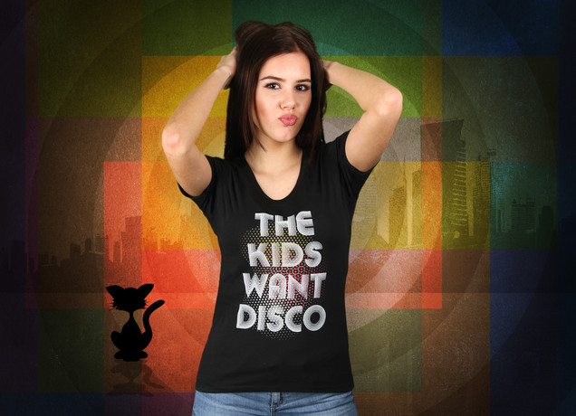 Damen T-Shirt The Kids Want Disco