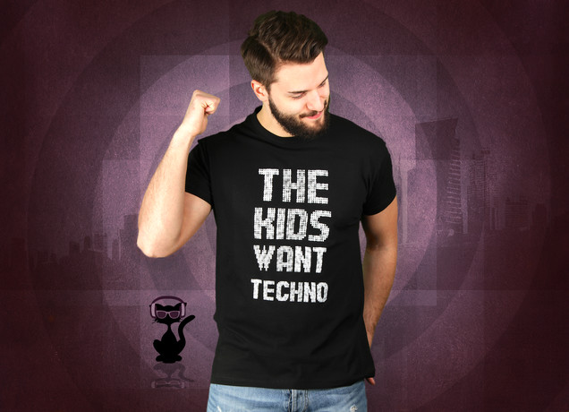 Herren T-Shirt The Kids Want Techno