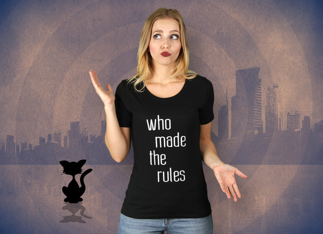 Damen T-Shirt Who Made The Rules